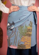 Skyler Denim Wrap Skirt Set - Image 4