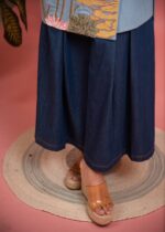 Skyler Denim Wrap Skirt Set - Image 5
