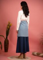 Skyler Denim Wrap Skirt Set - Image 3