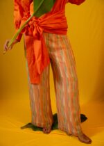 Orange Knot Shirt-Graphic Printed Pant Set - Image 5