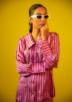 Embellished Stripe Printed Co-ord Set - Image 3