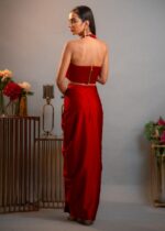Roseate Twisted Draped Skirt Set - Image 4