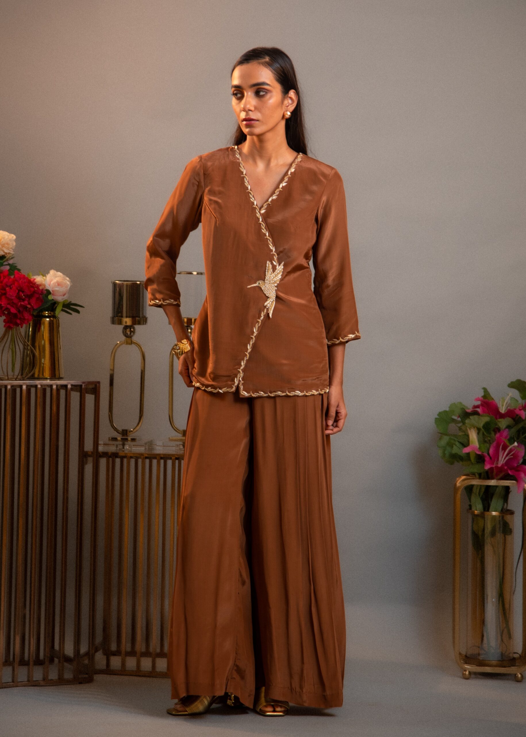 _D754401 Kingfisher Embroidered Co-ord Set - Image 1