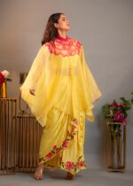 Asmira - Handpainted Cape Style Drape Skirt - Image 2