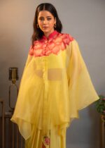 Asmira - Handpainted Cape Style Drape Skirt - Image 3