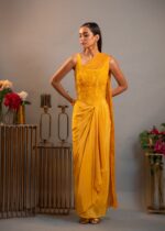Sol - Applique Corset Drape Skirt Set - Image 2