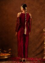 Tissue Silk Embroidered Jumpsuit - Image 4