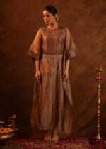 Yukata-Tissue Crystal Belted Kimono