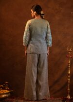 Sea-Green Belted Kimono Style Co-ord Set - Image 4