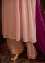 Rua - Satin Embroidered Kurta Set - Image 4