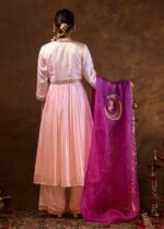 Rua - Satin Embroidered Kurta Set - Image 3