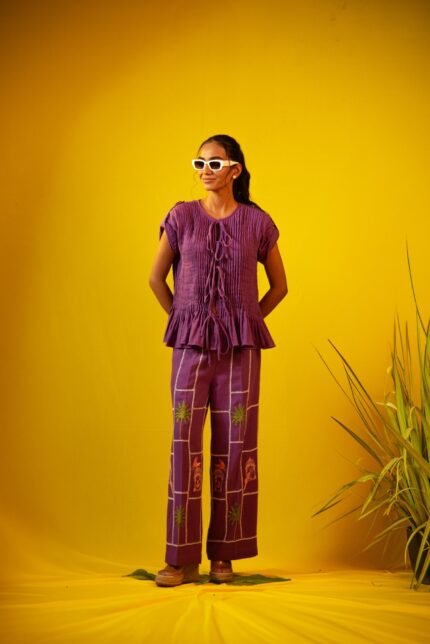 Tropical Embroidered Co-ord Set