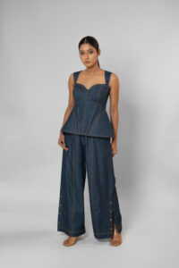 Denim Modish Slit Pants - Image 4