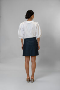 Blue Denim H-Line Skirt - Image 3
