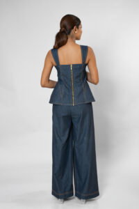 Denim Modish Slit Pants - Image 5