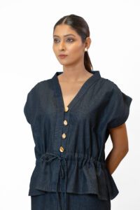 Denim Chic Top