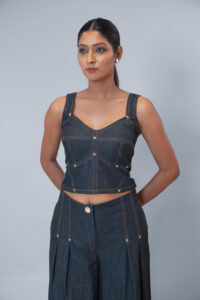 Denim Corset Top
