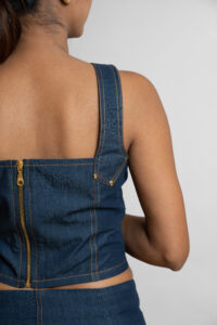 Denim Corset Top - Image 3