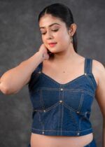 Denim Corset Top set - Image 2