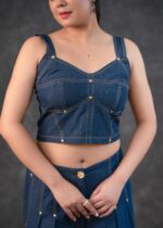 Denim Corset Top set - Image 4