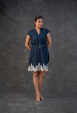 Belted Denim Dress
