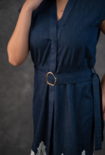 Belted Denim Dress - Image 2