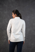 Cotton Embellished Pleated Shirt - Image 2