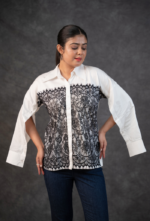 Modish Sleeve Button-down Cotton Shirt