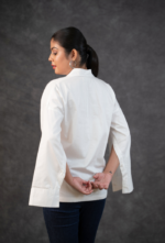 Modish Sleeve Button-down Cotton Shirt - Image 4