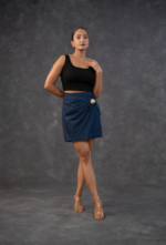 Blue Denim H-Line Skirt - Image 2