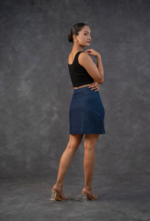 Blue Denim H-Line Skirt - Image 4