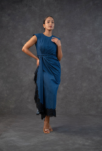 Denim Drape Dress
