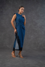 Denim Drape Dress - Image 2