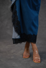 Denim Drape Dress - Image 6