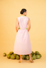 Blush Poplin Embellished Dress - Image 5