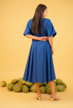 Navy Blue Cinched Shirtdress - Image 4