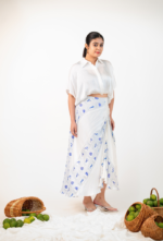 Balloon Zipper Shirt and String Wrap Skirt - Image 2