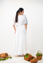 Tie-Front Marine Wrap Dress - Image 4