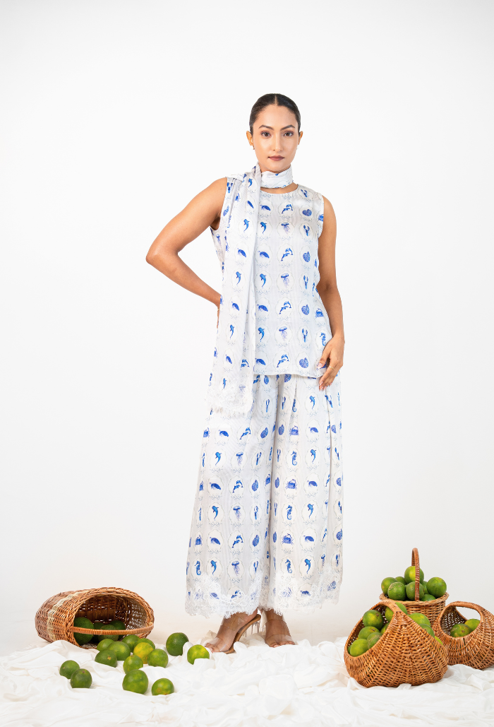 Untitled design_20260730_130409_0000 Marine Scarf Top and Lace Hem Pants - Image 1