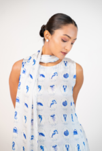 Marine Scarf Top and Lace Hem Pants - Image 3
