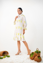 Bow Collar Lobster Shirt-Dress - Image 3